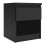 Bedside - 1 Drawer 1 Shelf in Black Matt 1