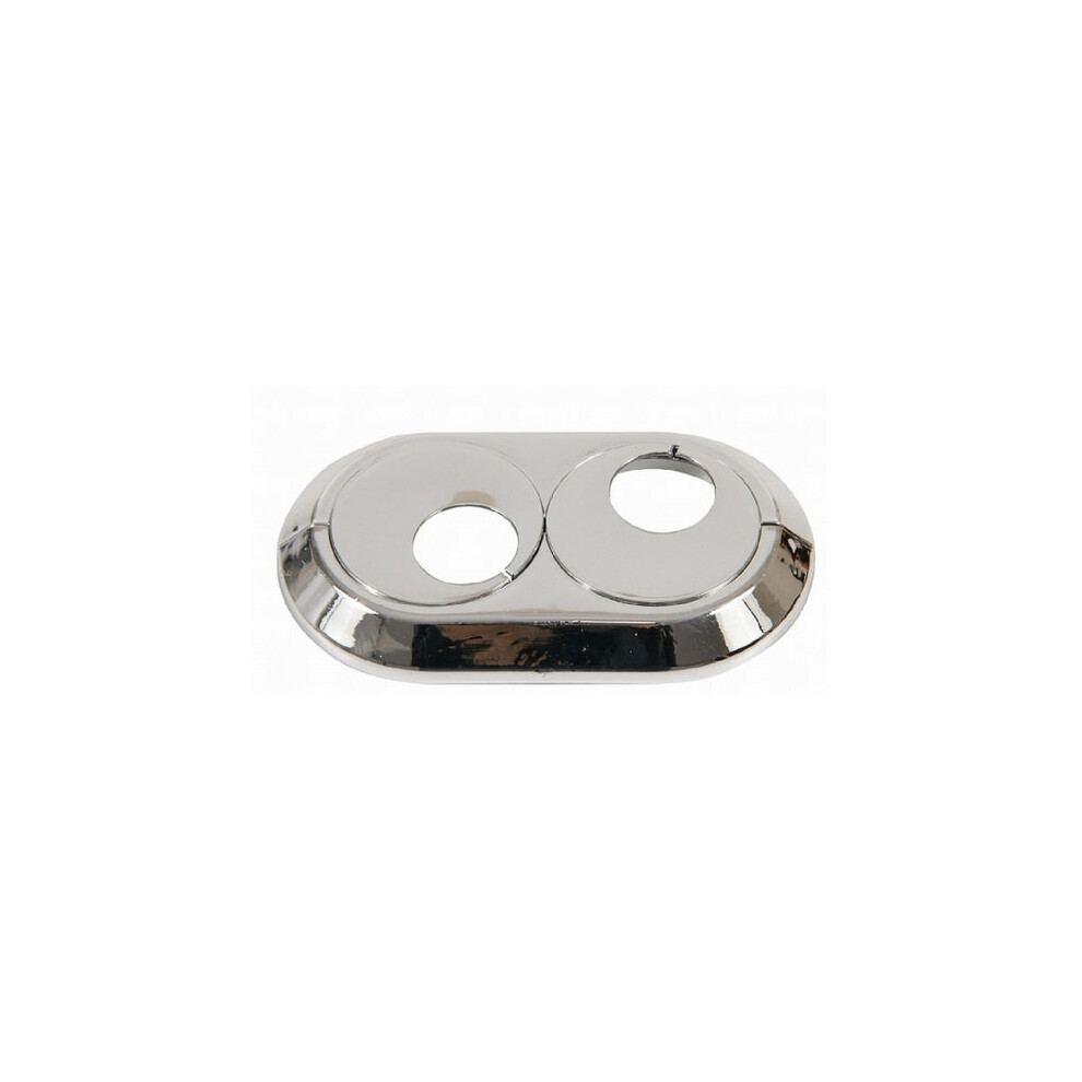 (15Mm) Double Pipe Cover Chrome Pvc Radiator Plastic Water Collar Rose 616932559020