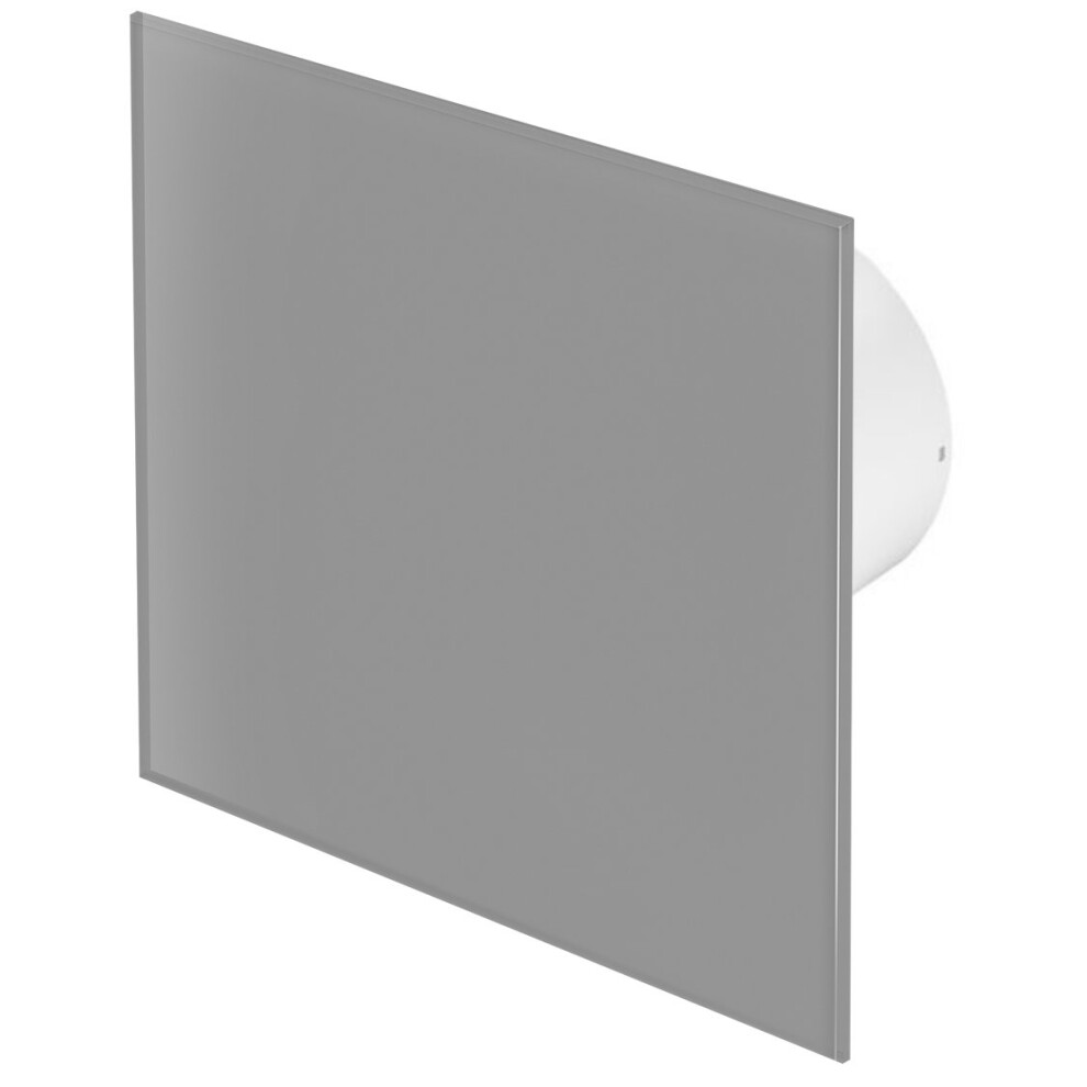 (Matte Grey Glass) 100mm Timer Extractor Fan Front Panel TRAX Wall Ceiling Ventilation