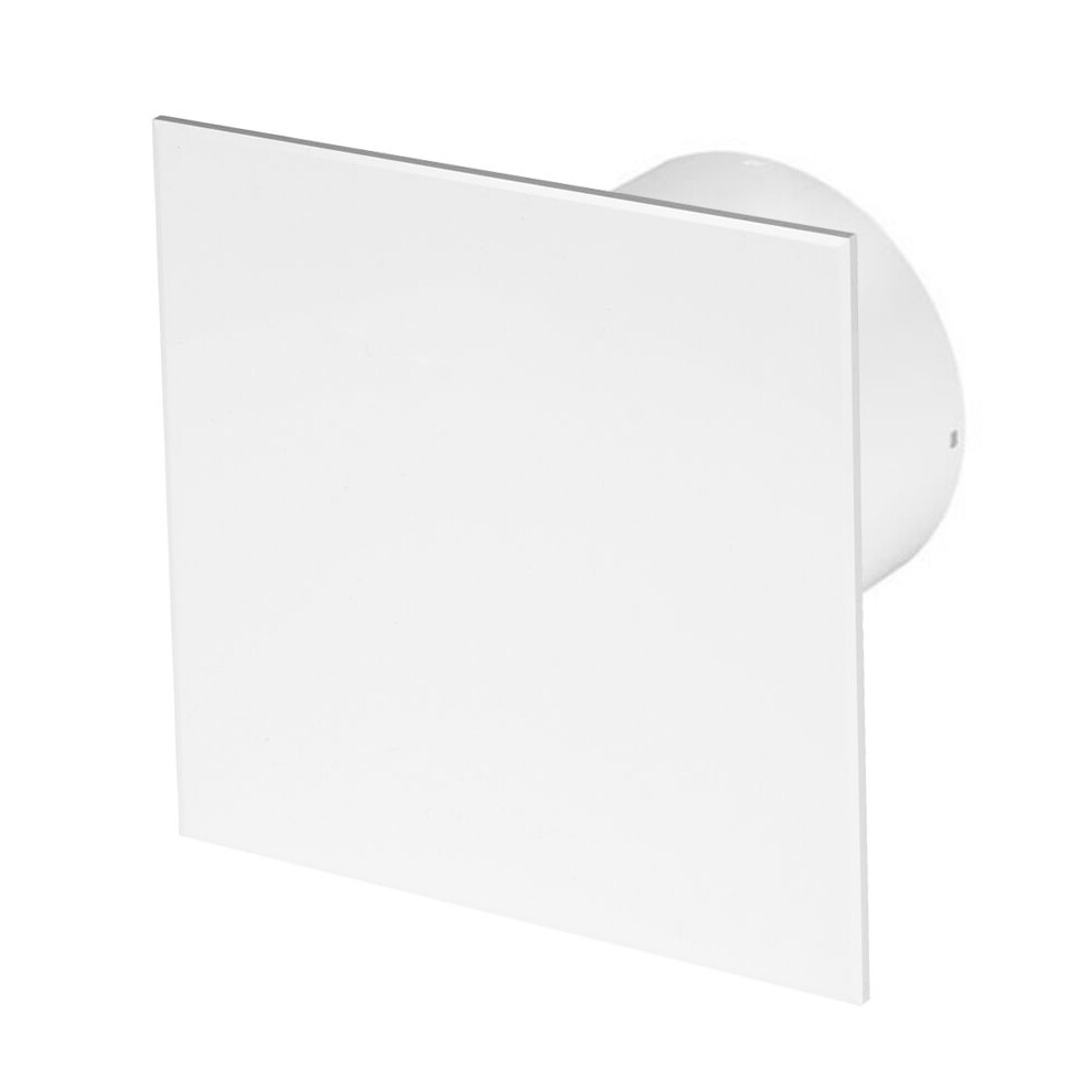 (White ABS) 100mm Standard Extractor Fan Front Panel TRAX Wall Ceiling Ventilation