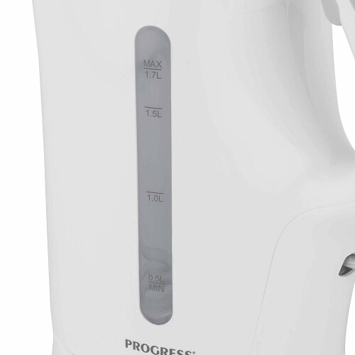 Progress 1.7L White Plastic 2200W Cordless Kettle With Soft Grip Handle Auto Off 2