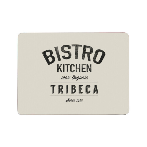 Premier Housewares S/4 Cork Placemats Bistro 29 X 21.5Cm