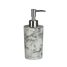 Rome Marble Effect Grey Liquid Soap Moisturiser Dispenser Plastic Tidy Bathroom
