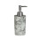 Premier Housewares Rome Marble Effect Grey Liquid Soap Moisturiser Dispenser Plastic Tidy Bathroom 1