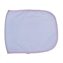 Bambini 1025P 2-Ply Terry Burp Cloth White with Pink Trim