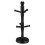 6-Hooks Beech Wood Mug Tree Rack Holder, Black Finish — 8908, Space-Saving Kitchen Cup Organizer 2