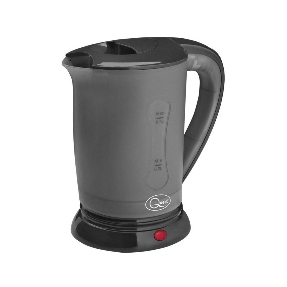 Quest 35690 Compact Electric Travel Kettle / 0.5 Litres / 600 W / Black
