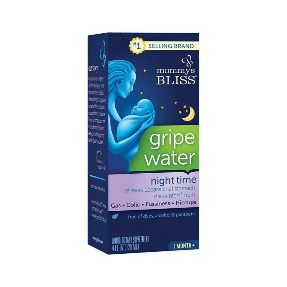 Mommy's Bliss New Gripe Water Night Time 4 Fluid Ounce