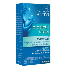 Mommy's Bliss, Babyprobiotiska droppar, Vardagsmässig Magtarm Hälsa, Nyfödd+, 0,34 fl oz (10 ml)