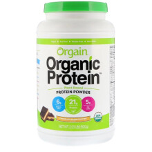 Orgain, Poudre de Protéine Biologique, à Base de Plantes, Beurre de Cacahuète Chocolaté, 2,03 lb (920 g)