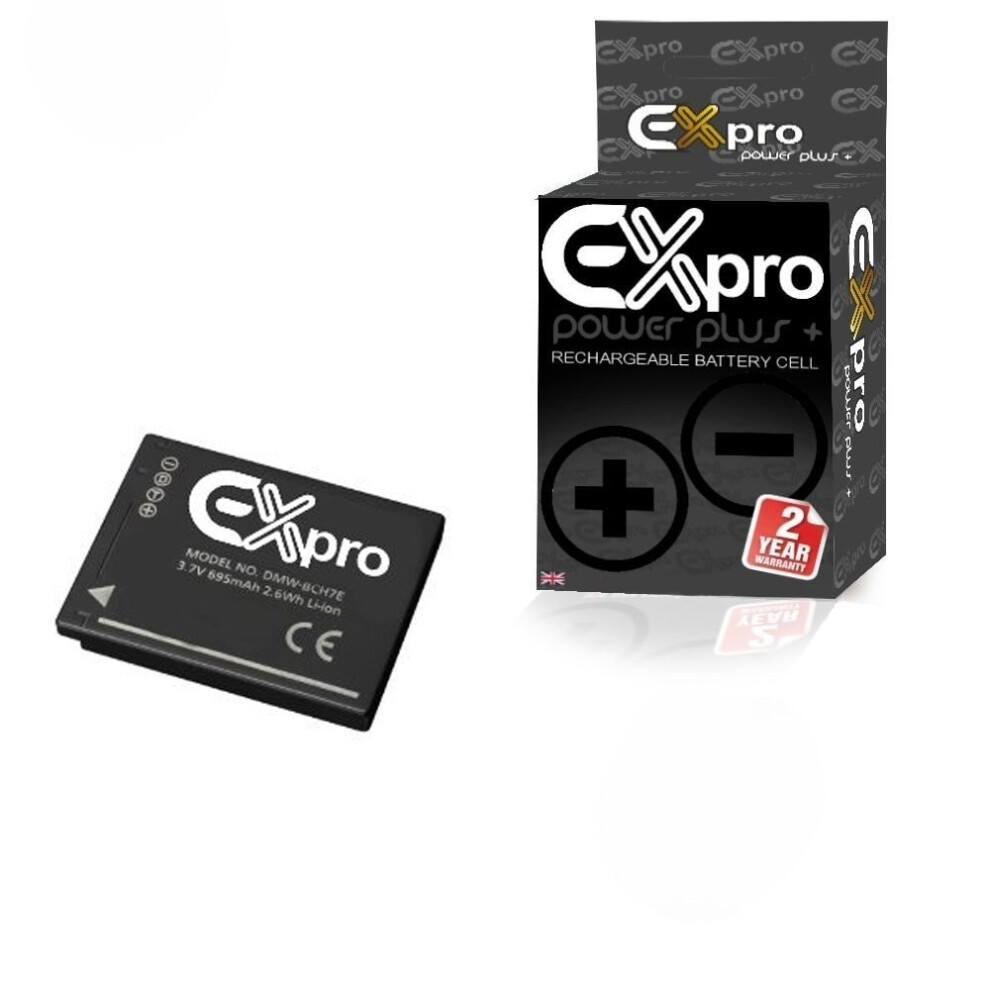 Ex-Pro Digital Camera Battery Dmw-Bch7e Bch7e For Panasonic Lumix Dmc-Fp3 Fp2 5055329072615