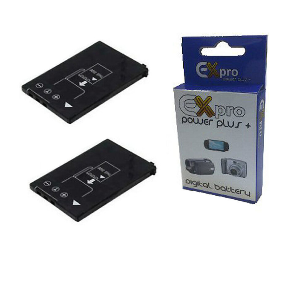 2X Ex-Pro Battery Cga-S003 Cga-S003a Vw-Vba05 For Panasonic Sv-As10 Sv-Av50 5055329070703