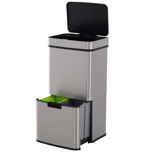 Homcom Homcom Motion Sensor Bin - 72L 1
