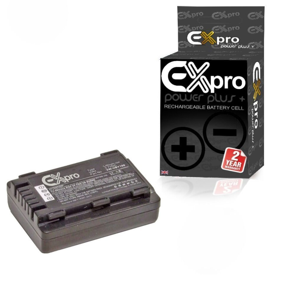 Ex-Pro Digital Camera Battery Vw-Vby100 For Panasonic Hc-V130 5055329074459