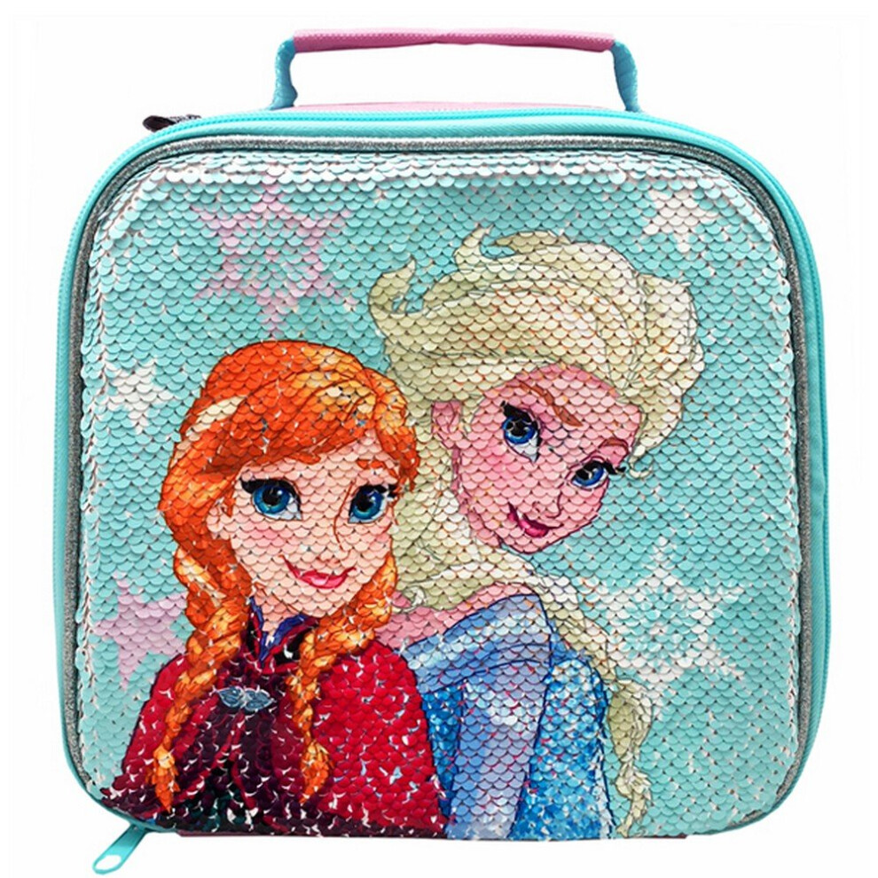 Disney Frozen Frozen Anna And Elsa Sequin Lunch Bag Multicoloured