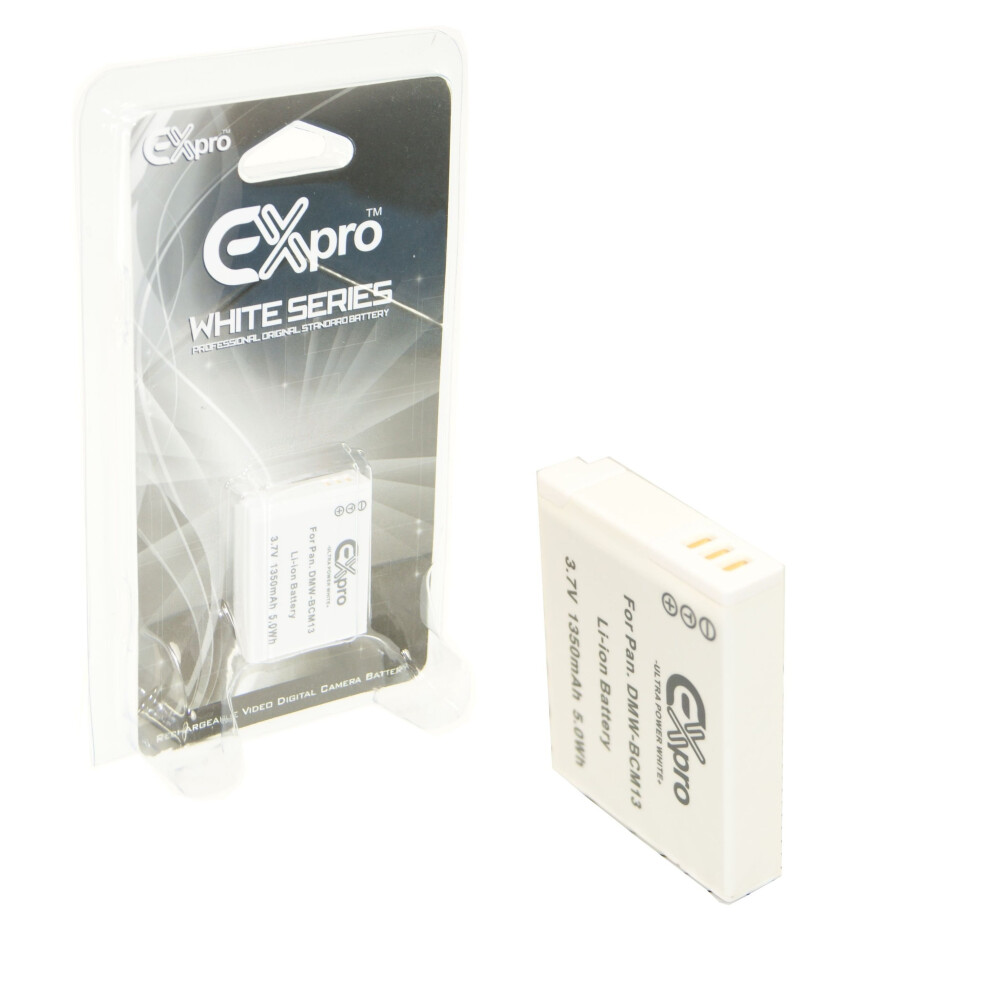 Ex-Pro DMW-BCM13 Ultra White Series Battery 1350mAh for Panasonic Lumix DMC-TZ40