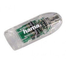 Hama 8in1 USB 2.0 SD/MicroSD Card Reader transparent