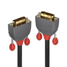 DVI-D Single Link Kabel - LINDY - Anthra Line - 10m - Drievoudige afscherming - 24-karaats goud