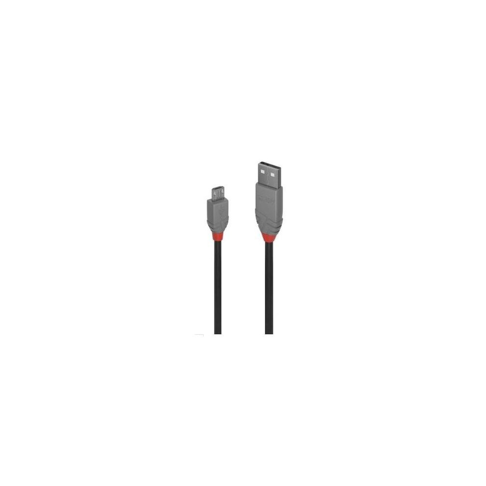 Lindy 2m USB 2.0 Type A to Micro-B Cable, Anthra Line