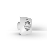 XPELAIR SIMPLY SILENT DX100S 4" 100mm EXTRACTOR FAN - TIMER, SQUARE SHAPE 93026AW C/W WALL FITTIN