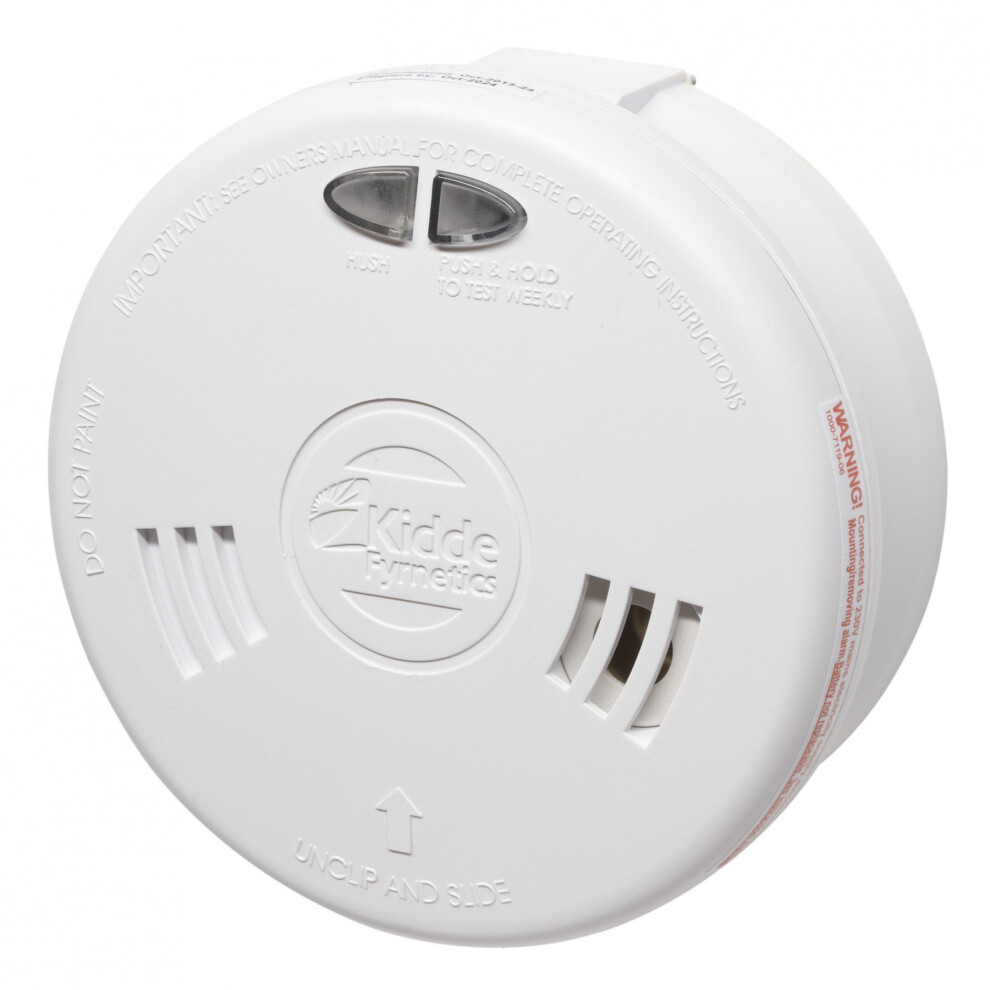 Kidde Slick 2SFW Optical Smoke Alarm - Mains Powered With Wireless Capability