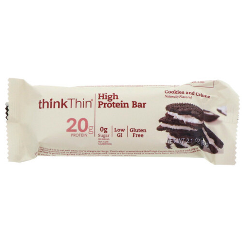 Think!, High Protein Bars, Cookies and Cream, 10 Bars 2