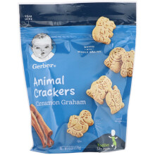 Gerber, Animal Crackers, Cinnamon Graham, 12+ Months, (170g)