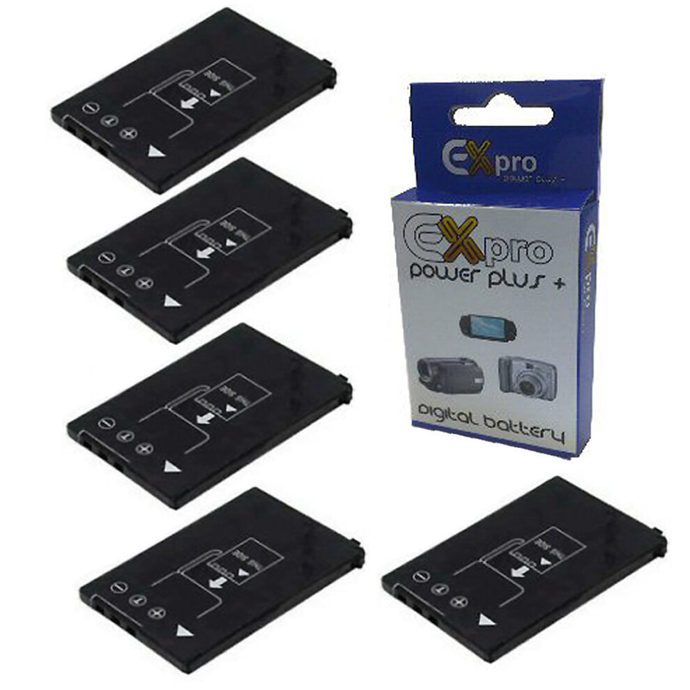 5X Ex-Pro Battery Cga-S003 Cga-S003a Vw-Vba05 For Panasonic Sv-As10 Sv-Av50 5055329071342