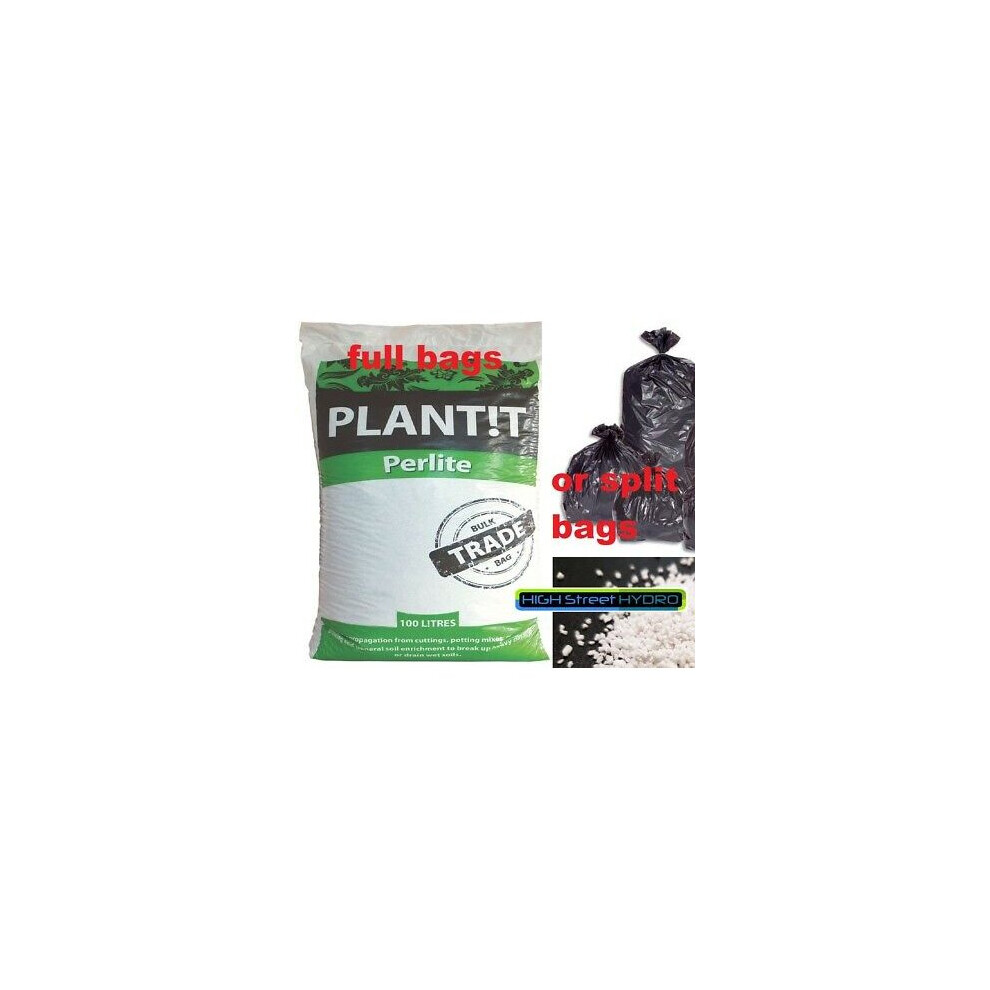 (100 LTR = 1 BAG) PERLITE GRADE Hydroponics Grow Medium Pot Soil PLANTIT