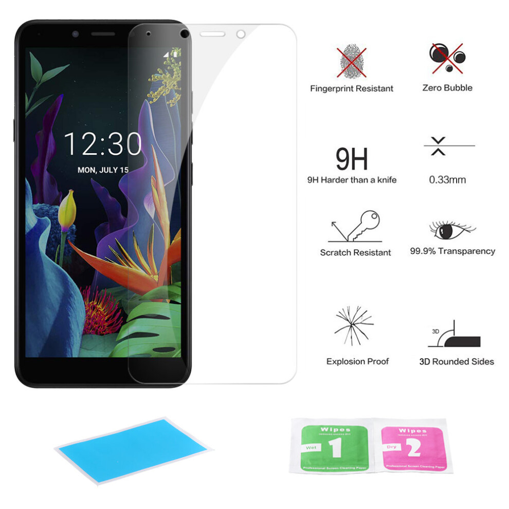For Lg K20 Screen Protector Transparency 2 Pack Tempered Glass 5056298038206