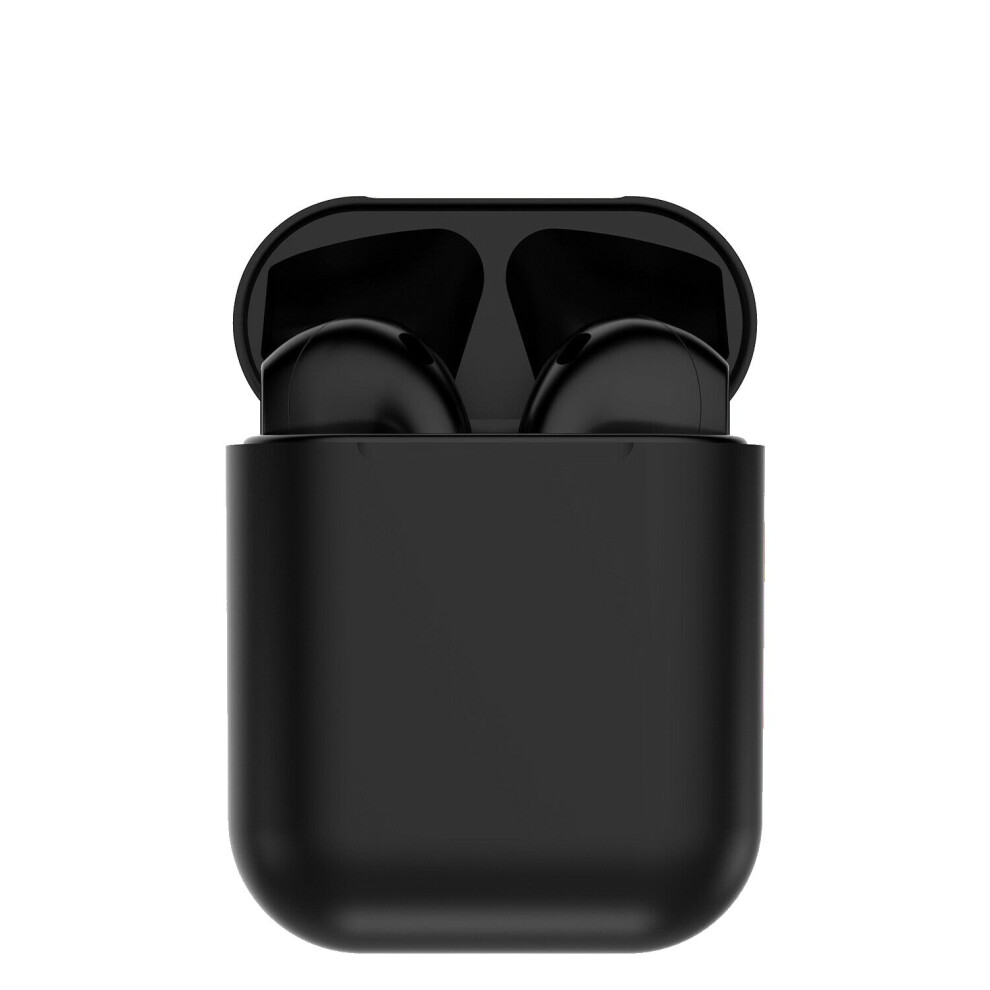 i12 Black Wireless Bluetooth Earphones