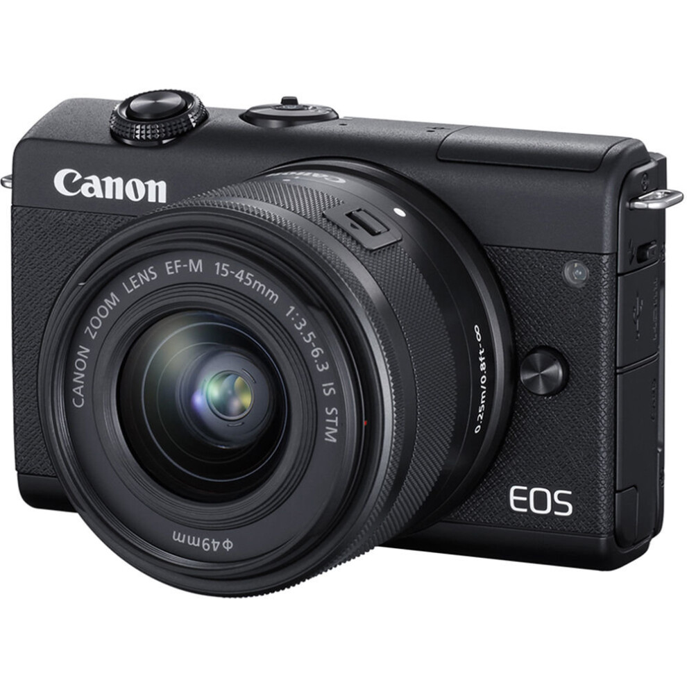 Canon Eos M200 Kit Ef-M 15-45Mm F3.5-6.3 Is Stm Black
