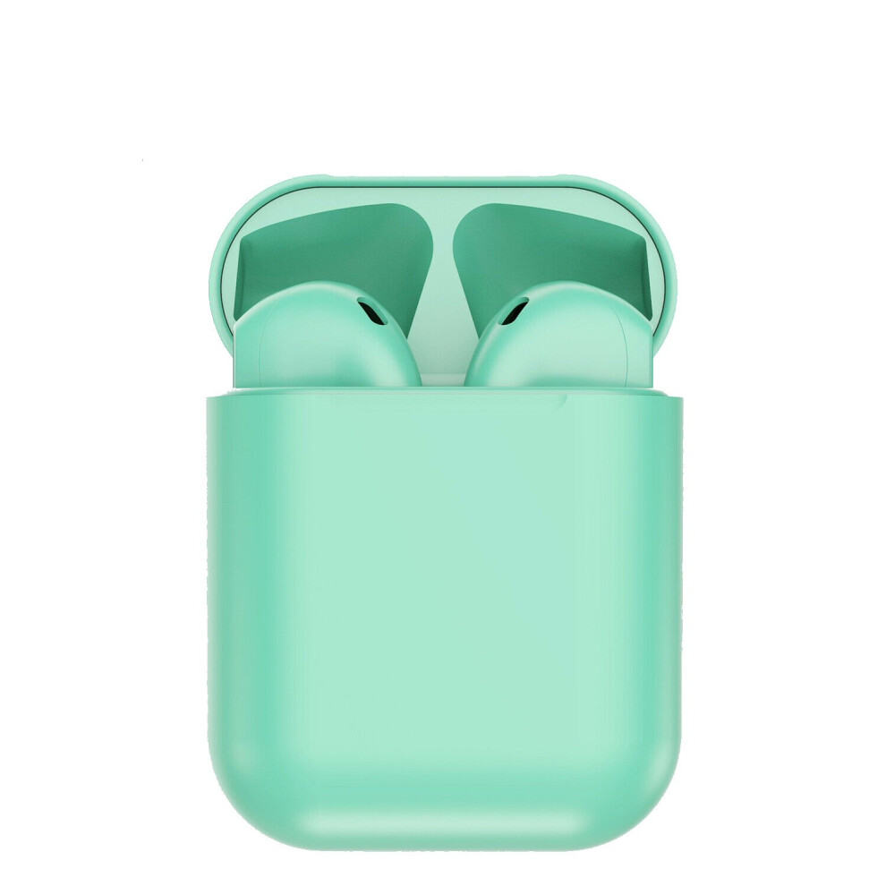i12 Wireless Bluetooth Stereo Earphones With Mic - Green