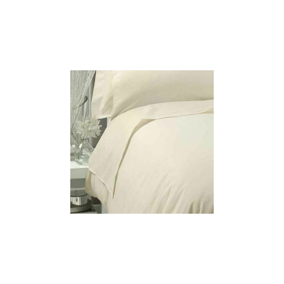 (Cream, Super-King) Luxury quality 100% Pure Egyptian Cotton T200 Duvet Cover with pillowcases