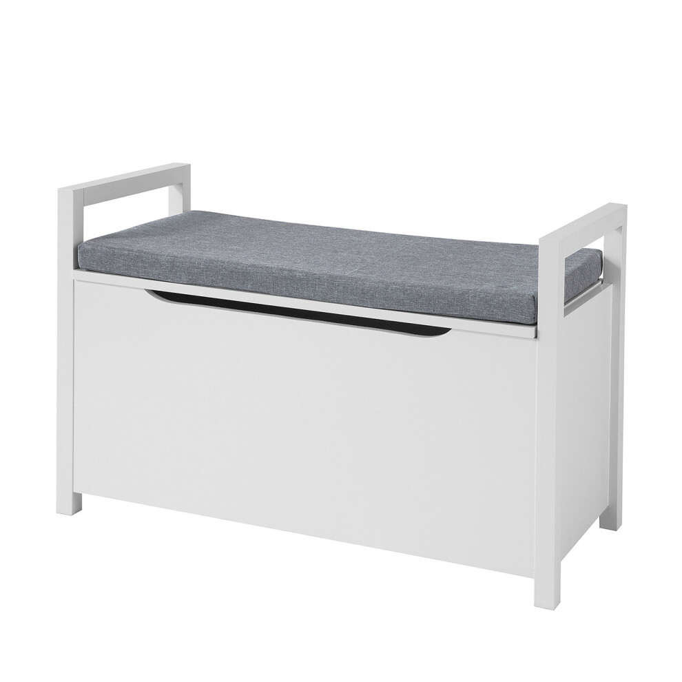 SoBuy® FSR76-W, Storage Bench with Lift Up Top, Bench with Storage Chest