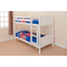 (White) Kensington Wooden Bunk Bed Frame | Solid Pine Bunk Bed