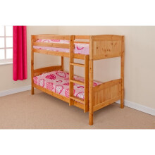 (Caramel) Kensington Wooden Bunk Bed Frame | Solid Pine Bunk Bed