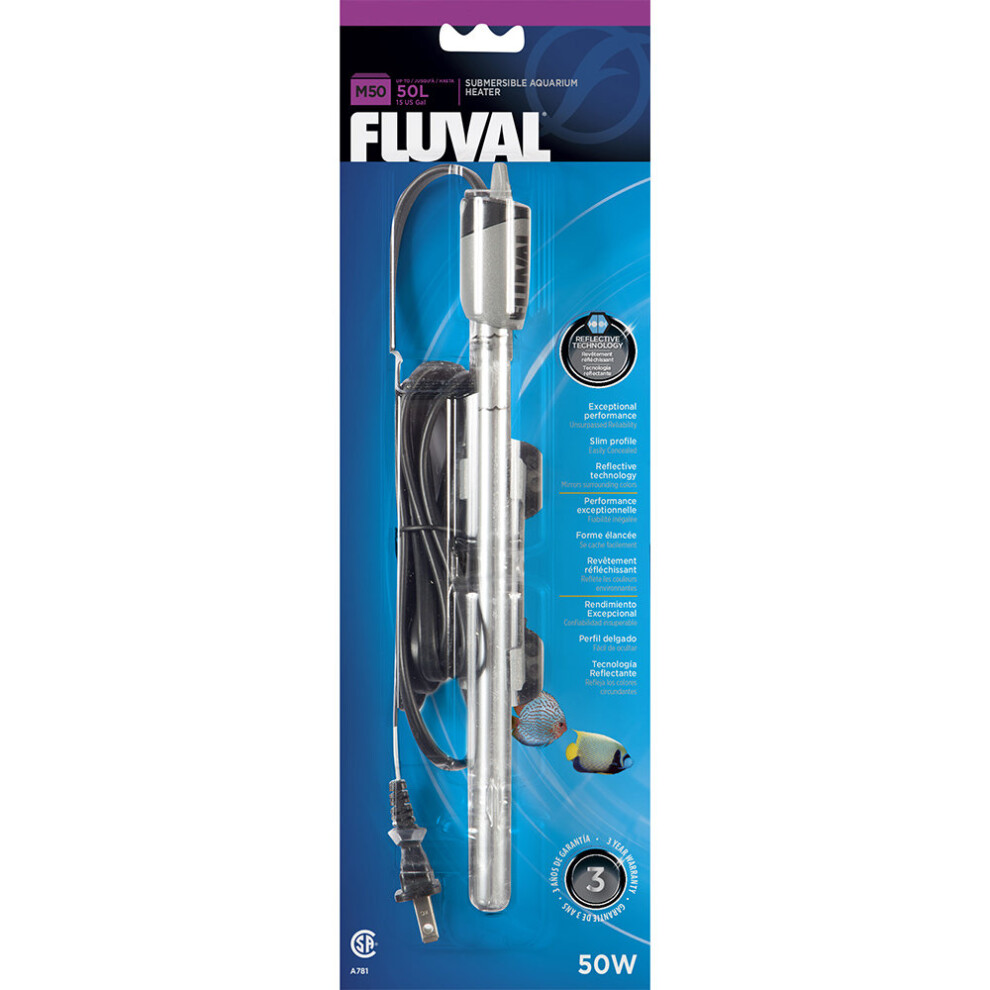 Fluval M 50w Submersible Premium Heater 50 L (15 US Gal)