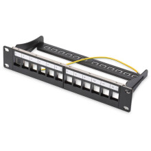 Digitus DN-91420 - Pannello di permutazione 12 porte per armadio / cabinet / rack 10'' Nero ( Categoria : Connessione RJ12 e RJ45 )