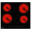 VidaXL vidaXL Ceramic Hob with 4 Burners Touch Control 6000W Kitchen Built-in Zone 3