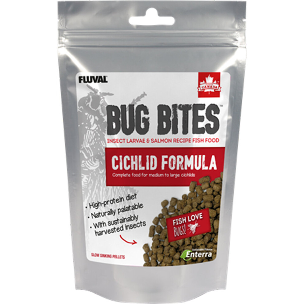 Fluval Bug Bites Insect Formula Fish Food Cichlid Pellets 100g