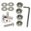 A2 Stainless Steel Socket Csk M6x40 c/w Nut,Washer & Hex Key Pack 10 1