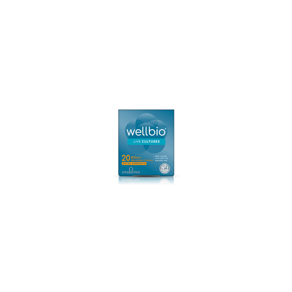 Vitabiotics Wellbio 20 Billion Microbiotic Cultures - 30 Capsules