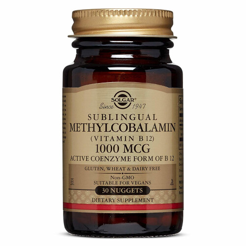 Solgar Vitamin B-12 1000mcg Methylcobalamin 30 Nuggets Solgar