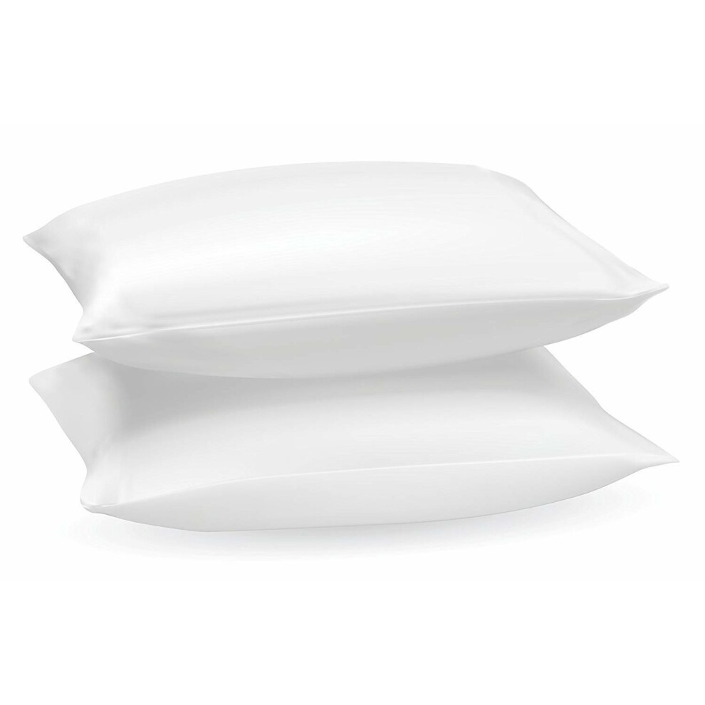 (Pack of 4) Duck FEATHER AND DOWN Pillows, Hotel Quality Anti Dust Mite 100% Cotton Cover, Hypo-Allergenic Pillows