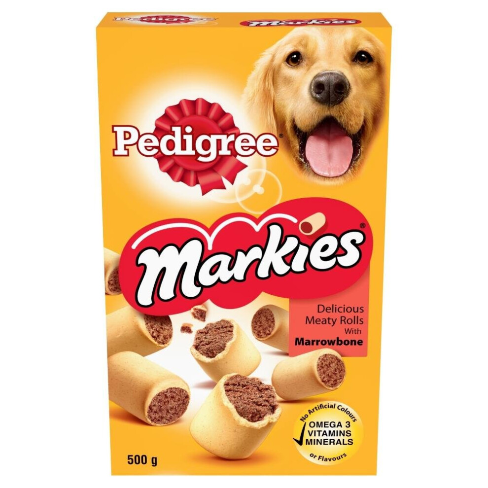 Pedigree Markies Dog Treats with Marrowbone 6kg (12x500g) Bulk Dog Biscuits