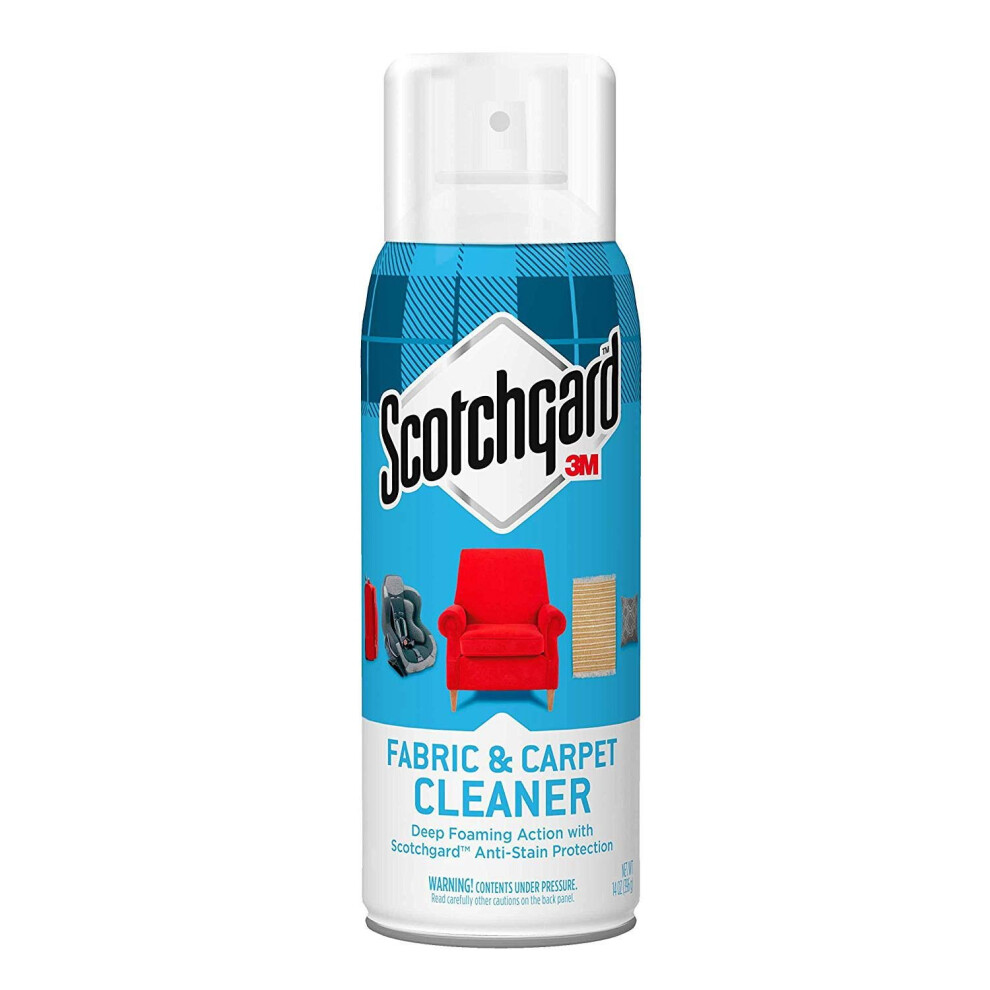 Scotchgard Fabric Carpet Cleaner 14oz Deep Foaming Action Anti-Stain Protection