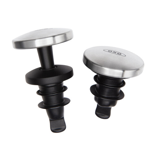 OXO OXO SteeL Uitbreidbare Wijnstopper, 2 Stuks 2