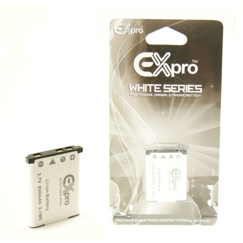 Ex-Pro White Replacement Battery D-Li63 for Pentax Optio LS1100 M30 M40
