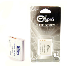 Ex-Pro White Battery NP-BG1 NP-FG1 - Sony DSC-W200 DSC-W210 DSC-W220 DSC-W230
